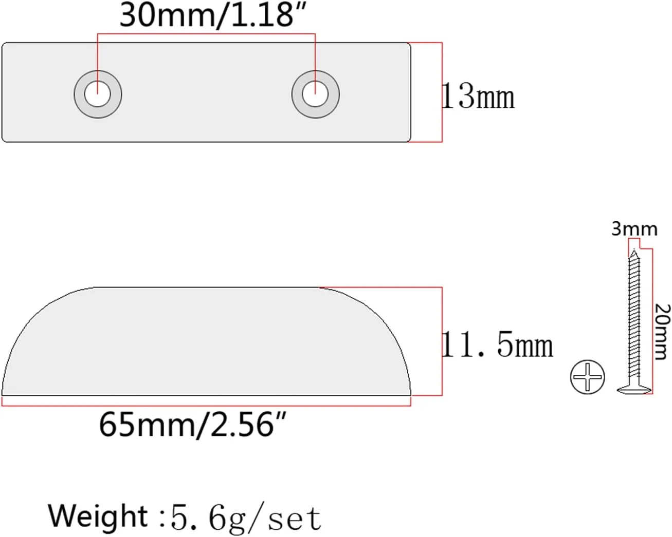 تکیه گاه انگشت شست باس به سبک قدیمی سفید، تکیه گاه پلاستیکی انگشت شست گیتار باس الکتریک همراه با پیچ های نصب
