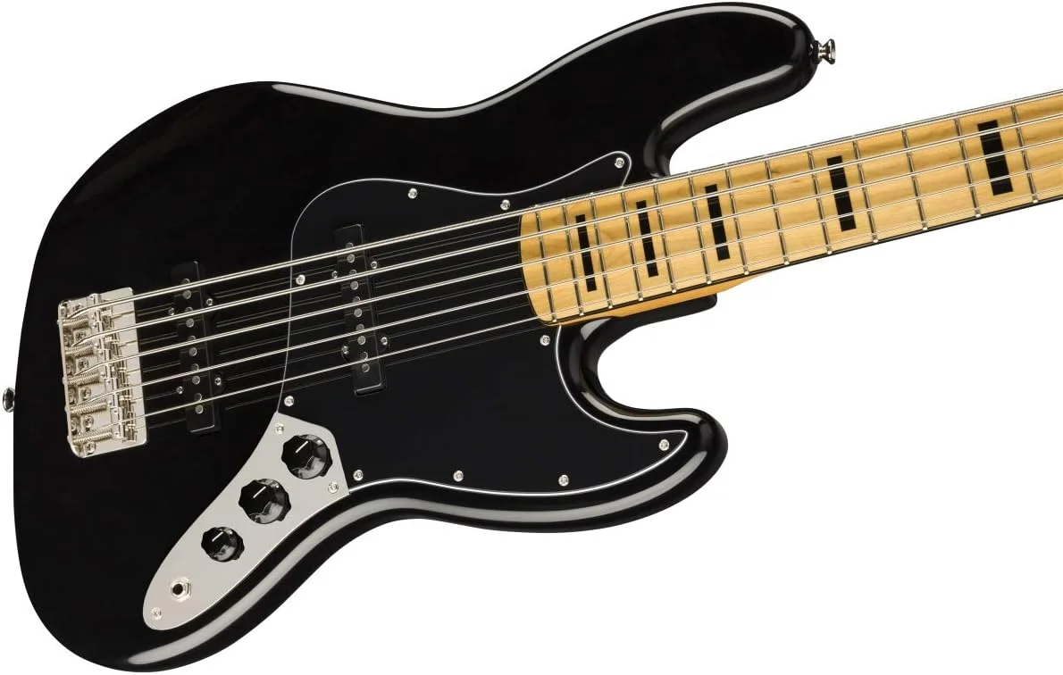 گیتار باس Squier by Fender Classic Vibe '70s Jazz Bass V، دسته افرا، مشکی