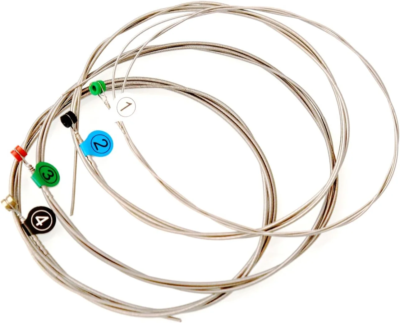 سیم گیتار باس الکتریک حرفه ای - مدل BA 4681، مجموعه 4 عددی، هسته فولادی شش ضلعی و روکش آلیاژ نیکل، صدای عالی برای حرفه ای ها