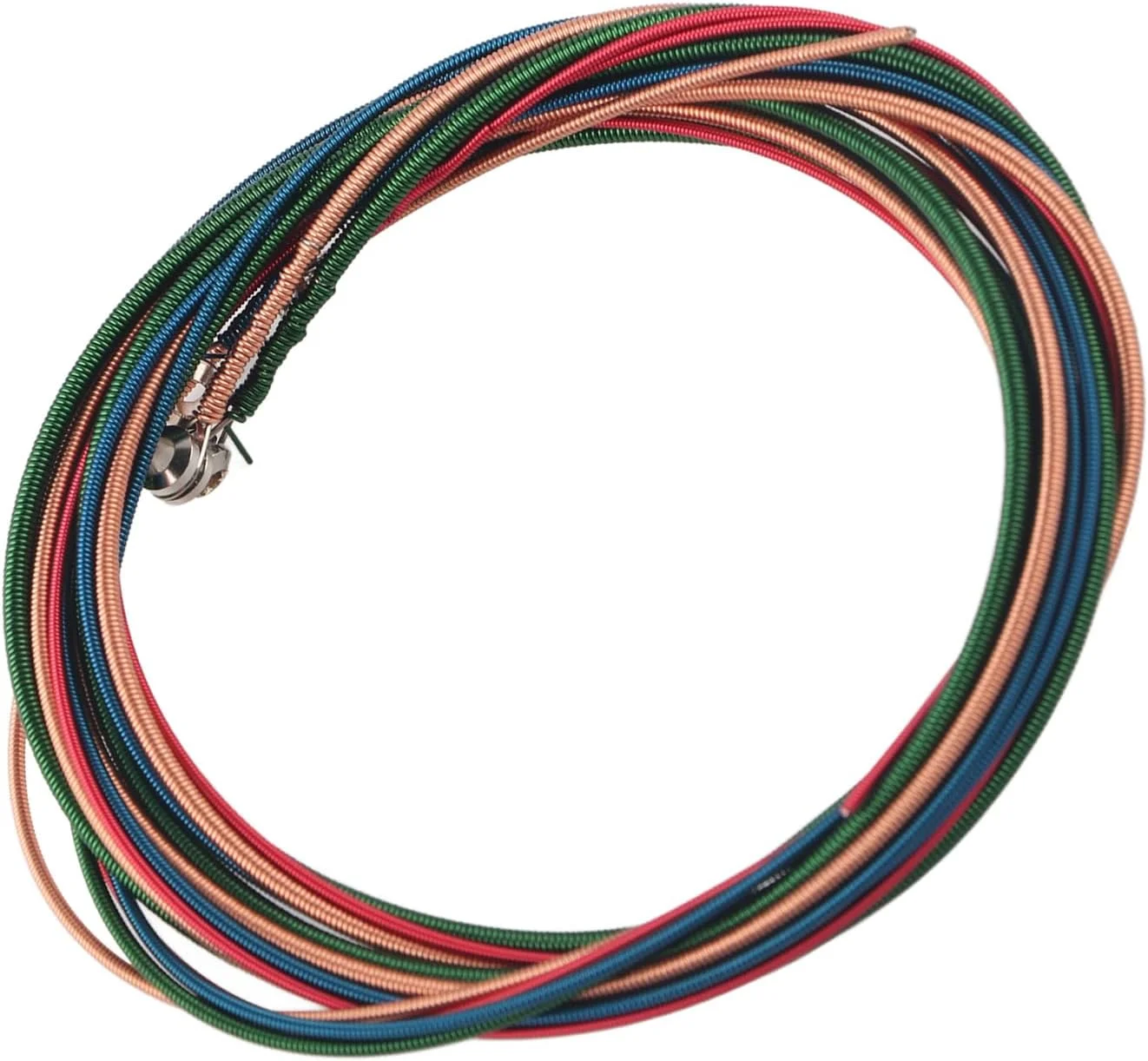 سیم های گیتار باس الکتریکی 4 سیم، ساختار فولادی و آلیاژی، گزینه های چند رنگ، طراحی ضد لغزش برای نوازندگان و مبتدیان