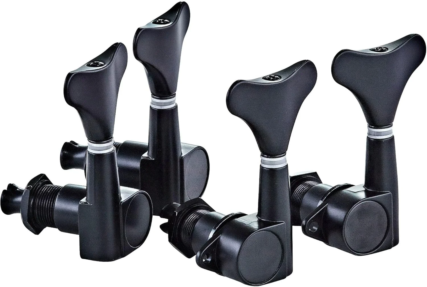 کوک گیتار باس Die Cast Ortega Guitars، چهارتایی، راست دست، مشکی براق (OTMEB22-GB)