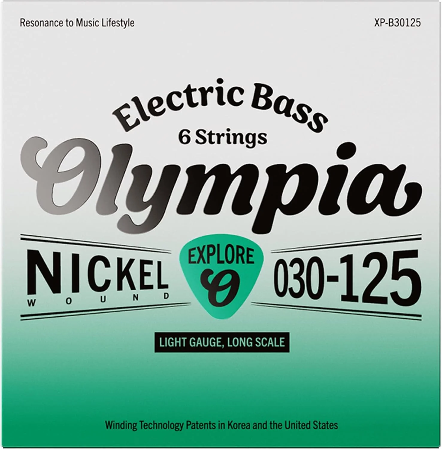 سیم های گیتار باس الکتریک 6 سیم المپیا سری Explore – روکش نیکل – ضخامت کم 030–125 – مقیاس بلند – صدای متعادل روشن – هسته شش ضلعی – XP-B30125 سیم های گیتار باس الکتریک 6 سیم المپیا سری Explore – روکش نیکل – ضخامت کم 030–125 – مقیاس بلند – صدای متعادل روشن – هسته شش ضلعی – XP-B30125