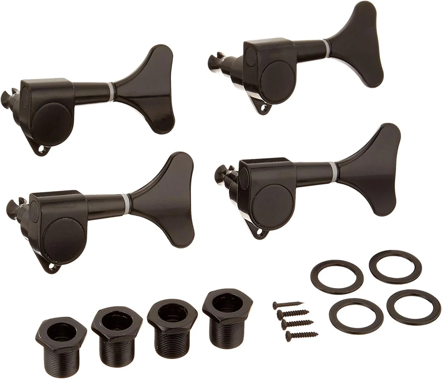 lovermusic lovermusic 4 عدد گوشی کوک مشکی 4R جایگزین برای گیتار باس - تیونرهای باس