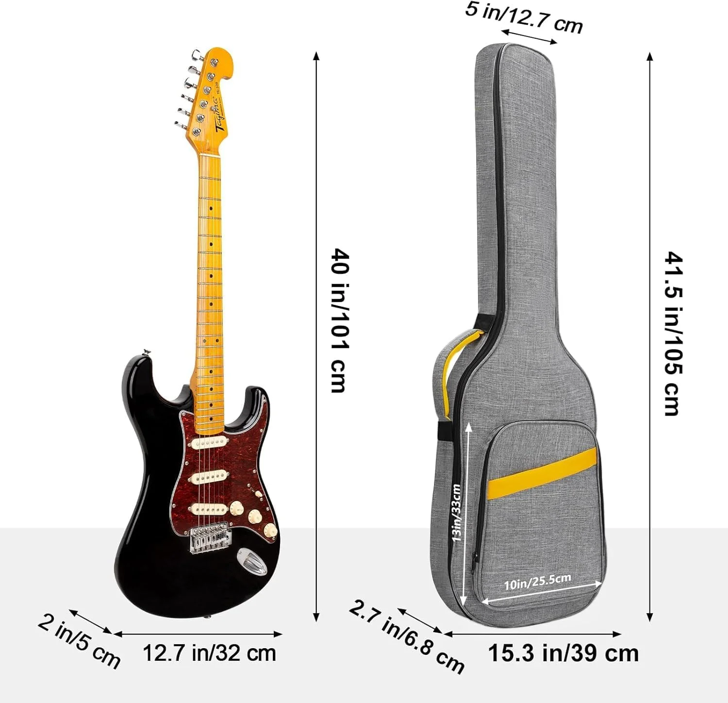 کیف گیتار باس با لایه داخلی 0.96 سانتی‌متری، ضدآب، مناسب برای گیتار باس الکتریکی، کیف نرم و پددار گیتار باس الکتریکی، خاکستری، کیف گیتار الکتریکی - خاکستری، شیک