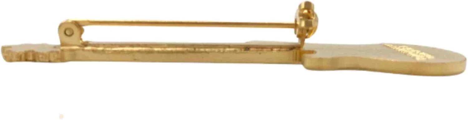 سنجاق سینه گیتار باس الکتریکی - سفید