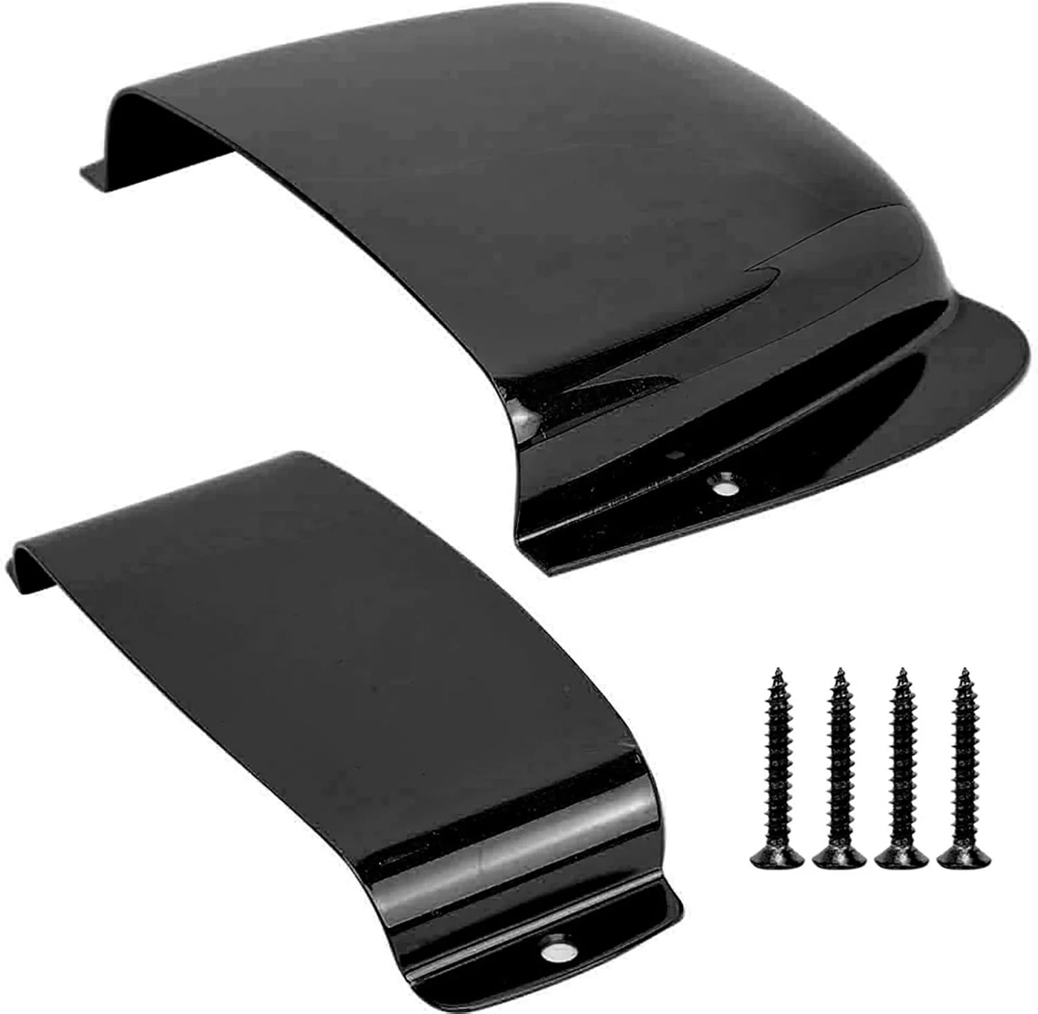 روکش بریج پیکاپ گیتار باس وینتیج، روکش محافظ بریج پیکاپ باس آلیاژ روی با پیچ، مجموعه روکش سینی بریج | روکش بریج باس برای گیتار باس الکتریک (مشکی)