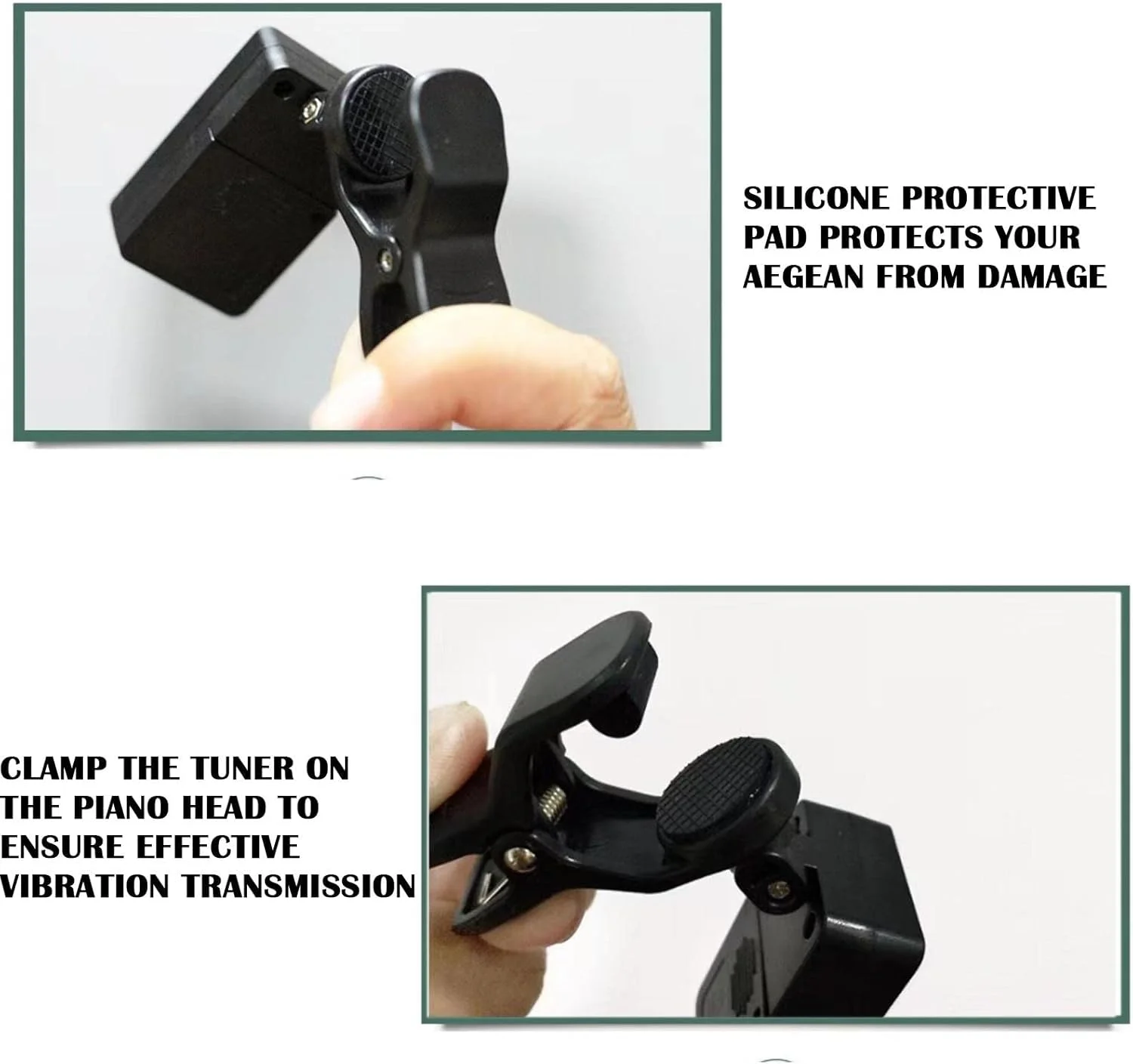 لوازم جانبی گیتار - تیونر گیره ای گیتار، ابزار یادگیری گیتار با صفحه نمایش بزرگ LCD رنگی برای گیتارهای الکتریک، باس، یوکللی، ویولن و غیره.