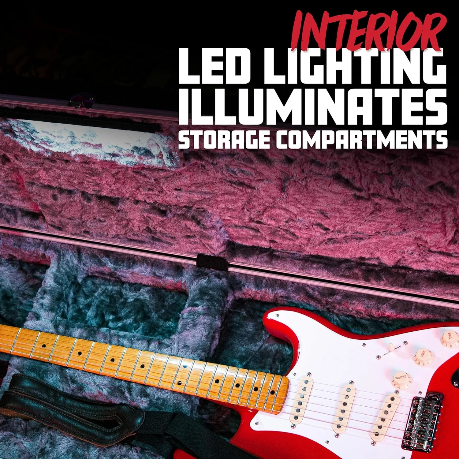 کیف ABS قالبگیری شده دلوکس گیتور کیسز برای گیتار باس با نورپردازی LED داخلی (GC-BASS-LED) کیف ABS قالبگیری شده دلوکس گیتور کیسز برای گیتار باس با نورپردازی LED داخلی (GC-BASS-LED)