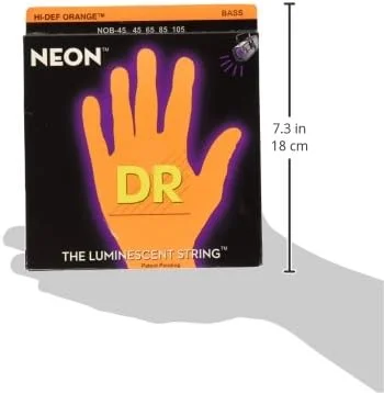 سیم گیتار باس با روکش نیکل DR Strings NOB-45، مدیوم