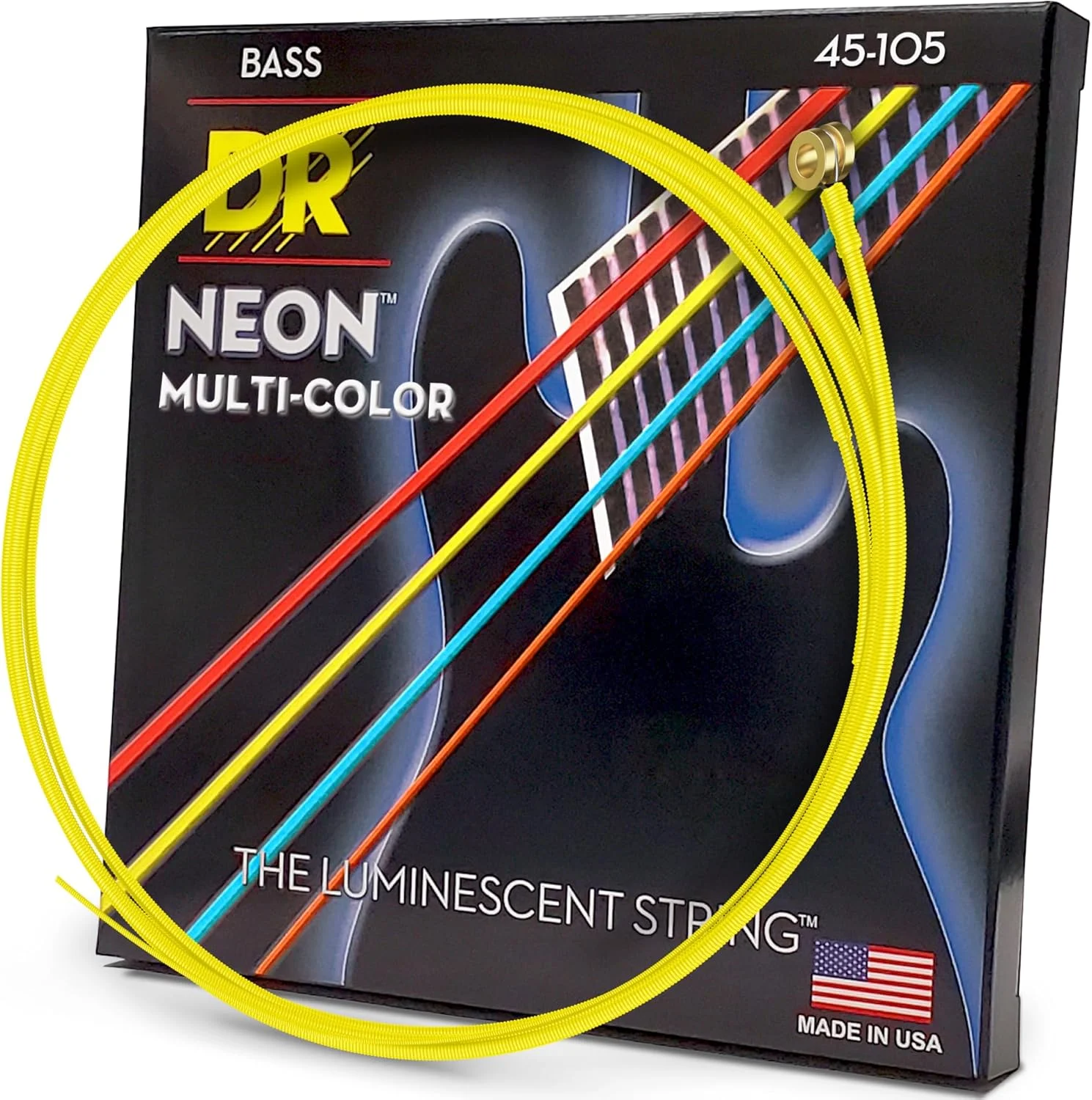سیم های گیتار باس DR Strings Hi-Def Neon (Nmcb-45)