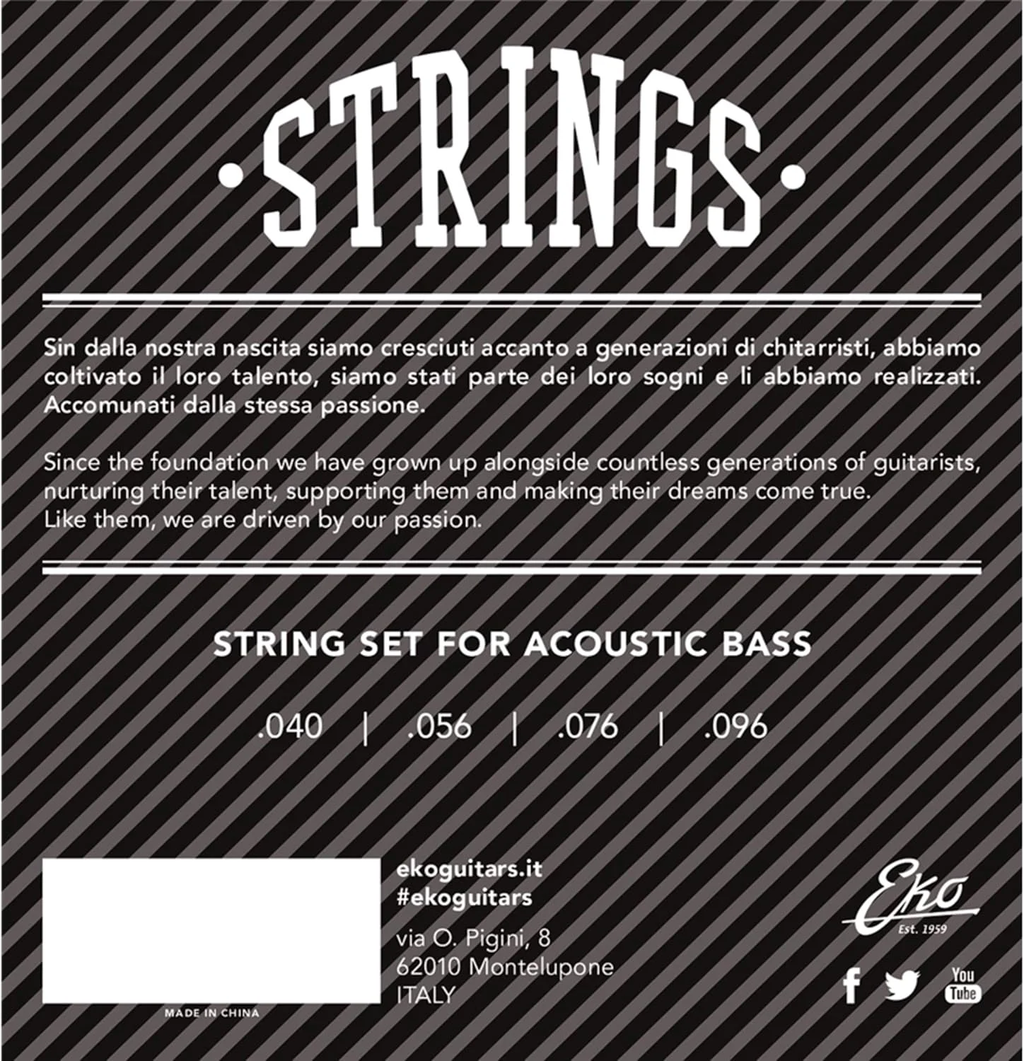 سیم گیتار باس EKO Guitars (16100407) سیم گیتار باس EKO Guitars (16100407)