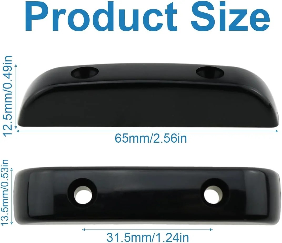 تکیه گاه انگشت شست گیتار باس، 2 عدد، به همراه پیچ نصب، برای گیتار باس Precision & Jazz، تکیه گاه انگشت شست پلاستیکی مشکی به همراه پیچ 4 عدد تکیه گاه انگشت شست گیتار باس، 2 عدد، به همراه پیچ نصب، برای گیتار باس Precision & Jazz، تکیه گاه انگشت شست پلاستیکی مشکی به همراه پیچ 4 عدد