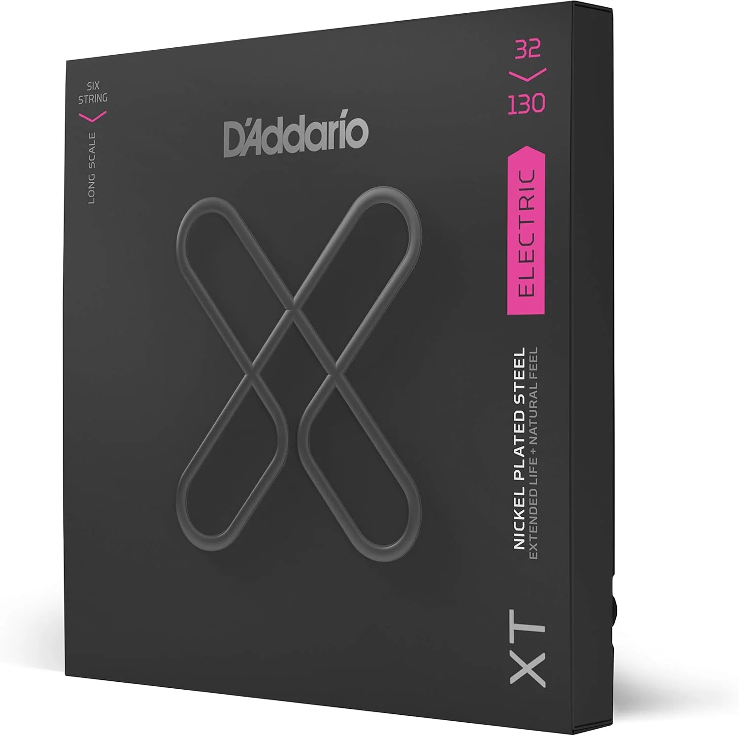 سیم گیتار باس D'Addario - سیم های باس با روکش نیکل XT - XTB32130 - عمر طولانی تر سیم با لحن و حس طبیعی - برای گیتارهای باس 6 سیم - 32-130 Regular Light 6-String, Long Scale