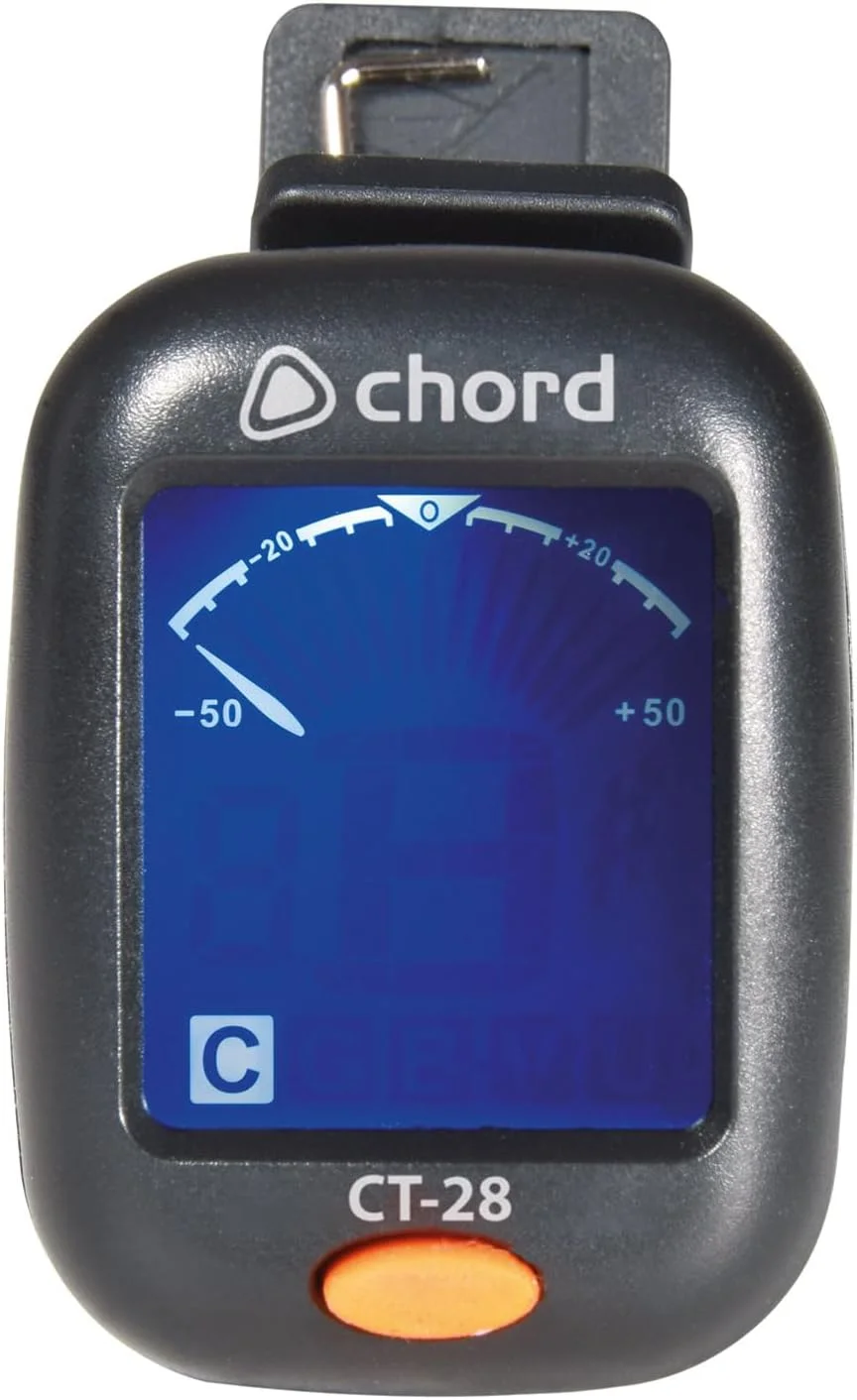 کوک کننده گیره ای کروماتیک برای گیتار الکتریک، گیتار باس، گیتار آکوستیک و یوکللی، دقیق و با نمایشگر دیجیتال با کنتراست بالا