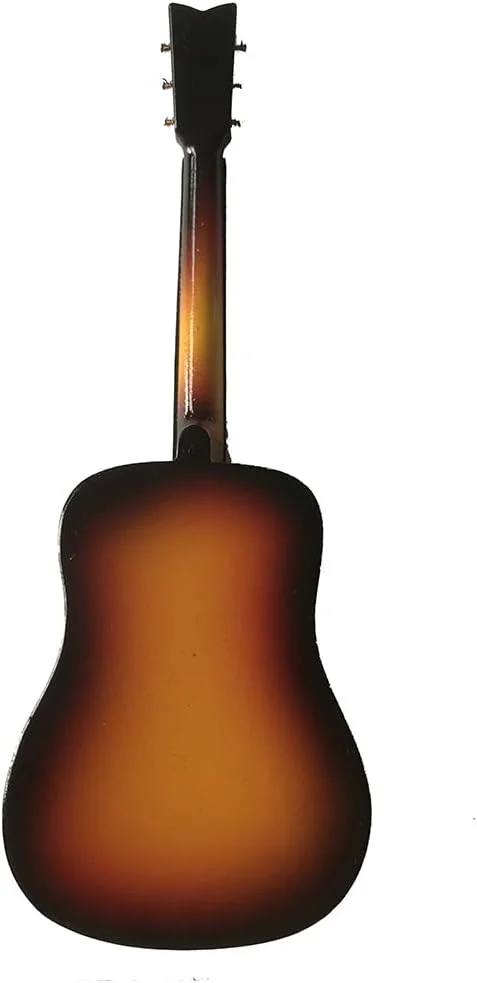 مدل مینی گیتار باس الکتریکی قهوه ای ALANO به همراه استند (18 سانتی متر)