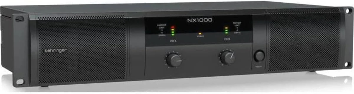 آمپلی فایر قدرت کلاس D بسیار سبک Behringer Nx1000 با توان 1000 وات و سیستم جبران سازی امپدانس بلندگو Smartsense آمپلی فایر قدرت کلاس D بسیار سبک Behringer Nx1000 با توان 1000 وات و سیستم جبران سازی امپدانس بلندگو Smartsense