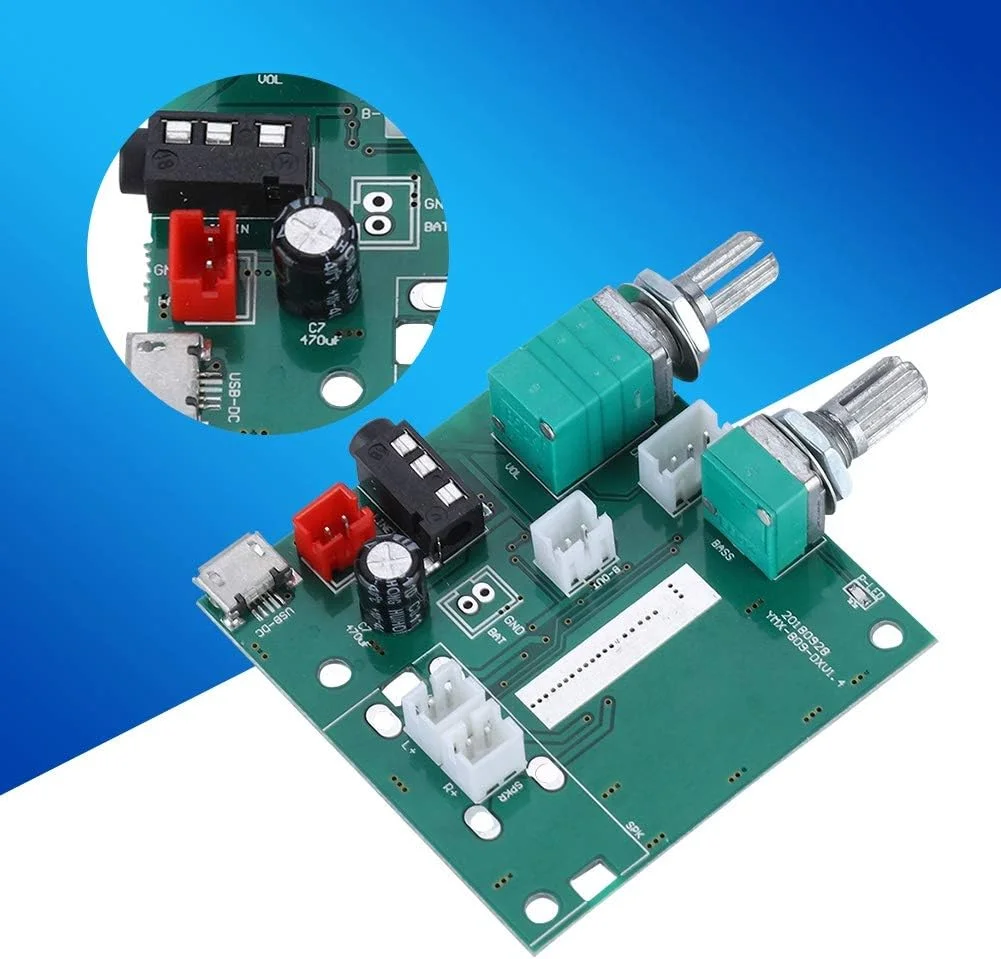 ماژول تقویت کننده استریو 2.1 کاناله Bewinner 20W M5.0 5V - برد تقویت کننده قدرت دیجیتال جهانی با توان بالا برای بلندگوها ماژول تقویت کننده استریو 2.1 کاناله Bewinner 20W M5.0 5V - برد تقویت کننده قدرت دیجیتال جهانی با توان بالا برای بلندگوها