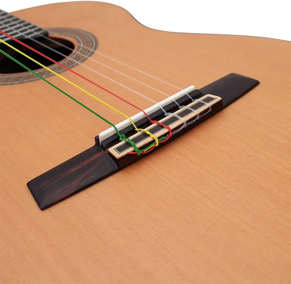 سیم گیتار کلاسیک آکوستیک رنگین کمانی C105، هسته نایلونی، روکش رنگی آلیاژ مس، 6 عدد در هر ست (0.028-.043) سیم گیتار کلاسیک آکوستیک رنگین کمانی C105، هسته نایلونی، روکش رنگی آلیاژ مس، 6 عدد در هر ست (0.028-.043)