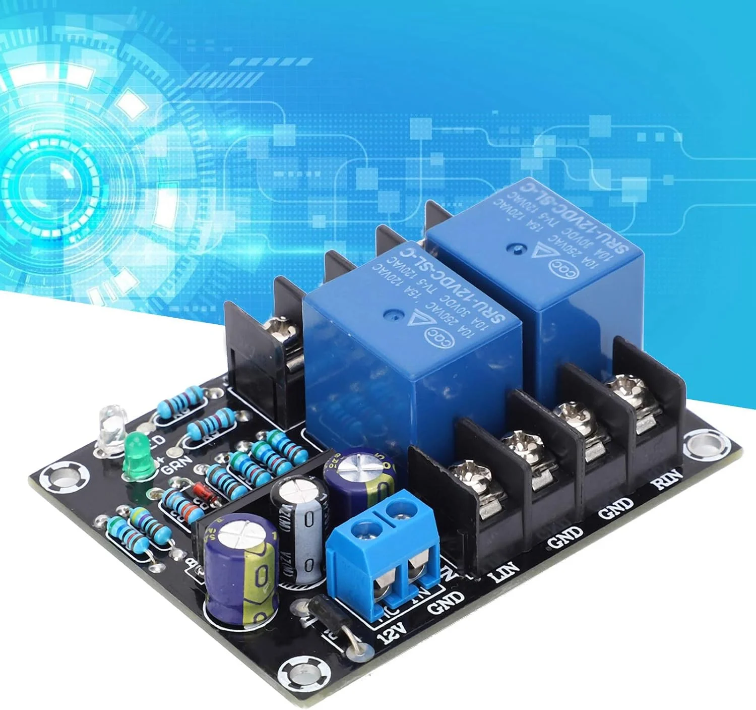 برد محافظ بلندگو Walfront Upc1237 مدار بلندگوی دو کاناله برد محافظ بلندگو Walfront Upc1237 مدار بلندگوی دو کاناله