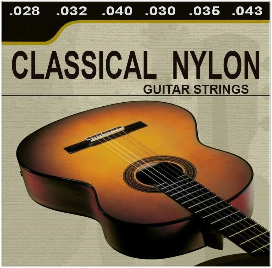 سیم گیتار کلاسیک OcioDual، 6 سیم نایلونی، کشش نرمال، مناسب برای گیتار کلاسیک مدل GF80310