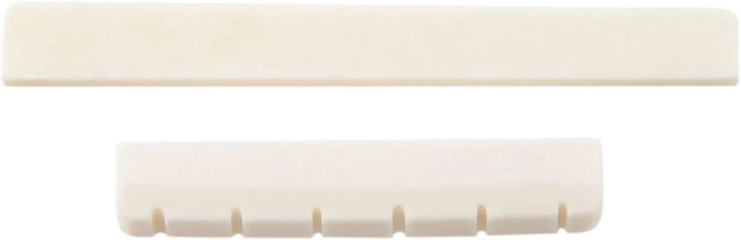 قطعات گیتار سفید رنگ، استخوان بریج سدل و مهره برای گیتار کلاسیک 6 سیم