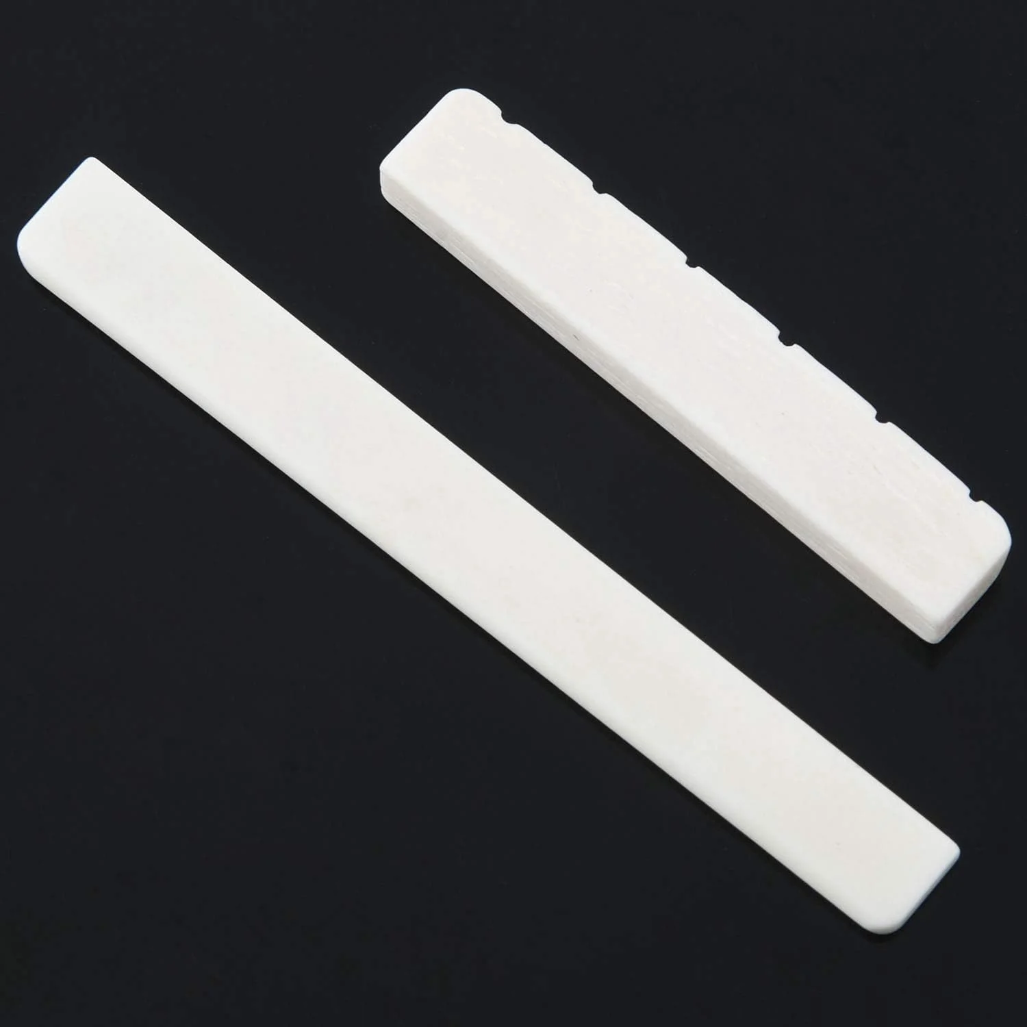 قطعات گیتار سفید رنگ، استخوان بریج سدل و مهره برای گیتار کلاسیک 6 سیم