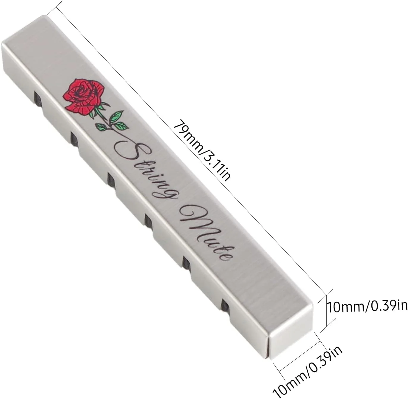 خفه کن سیم گیتار Fawoonu و 6 عدد پیک سلولوئیدی گیتار، پد بالشتکی جاذب صدای گیتار آکوستیک کلاسیک 6 سیمه، ابزار کاربردی کاهش نویز