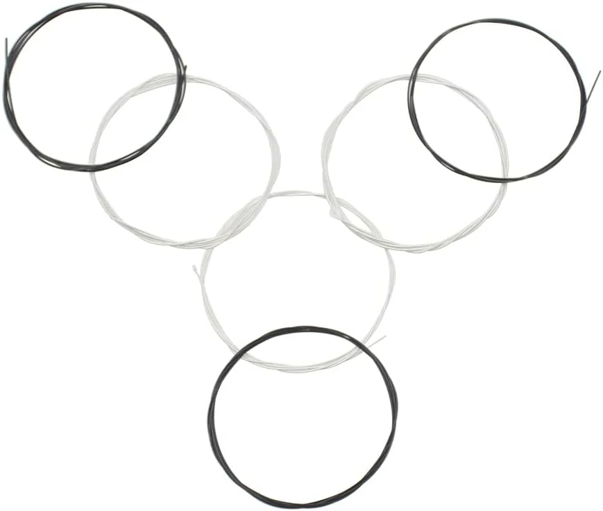 سیم گیتار کلاسیک، هسته نایلونی مشکی با روکش مس، از سیم 1 تا 6 (0.028-0.043)، مجموعه 6 عددی