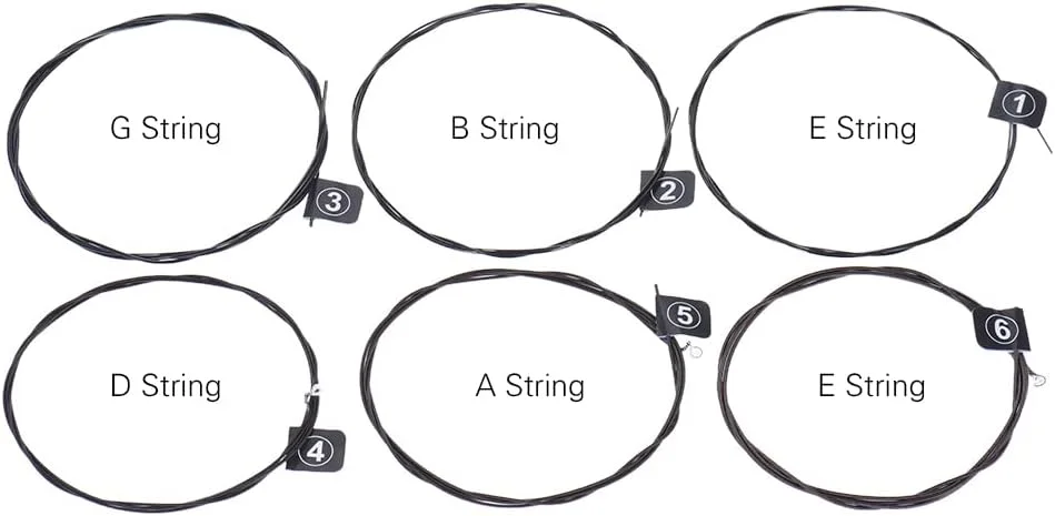 سیم گیتار کلاسیک نایلونی NX35-C، مجموعه کامل 6 عددی، جایگزین (.028-.045)، هسته نایلونی، روکش فولادی رنگی، کشش سخت