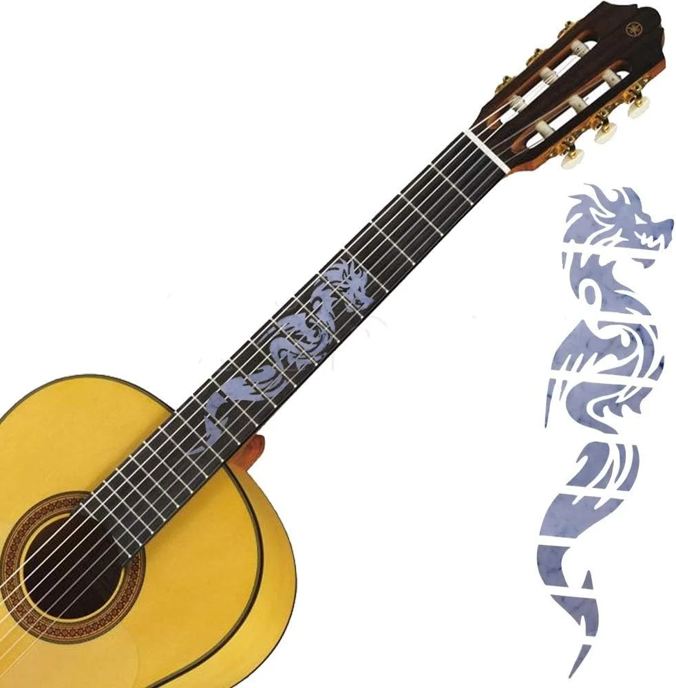برچسب تزئینی گیتار آکوستیک الکتریکی طرح اژدها، برچسب نشانگر فرت بورد گیتار
