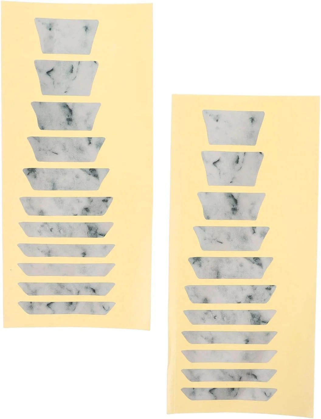 برچسب های فرت بورد گیتار SUPVOX، 2 عدد: برچسب و نشانگر فرت بورد گیتار الکتریک برای مبتدیان، لوازم جانبی گیتار آکوستیک و الکتریک، PVC چند رنگ، 15x7 سانتی متر