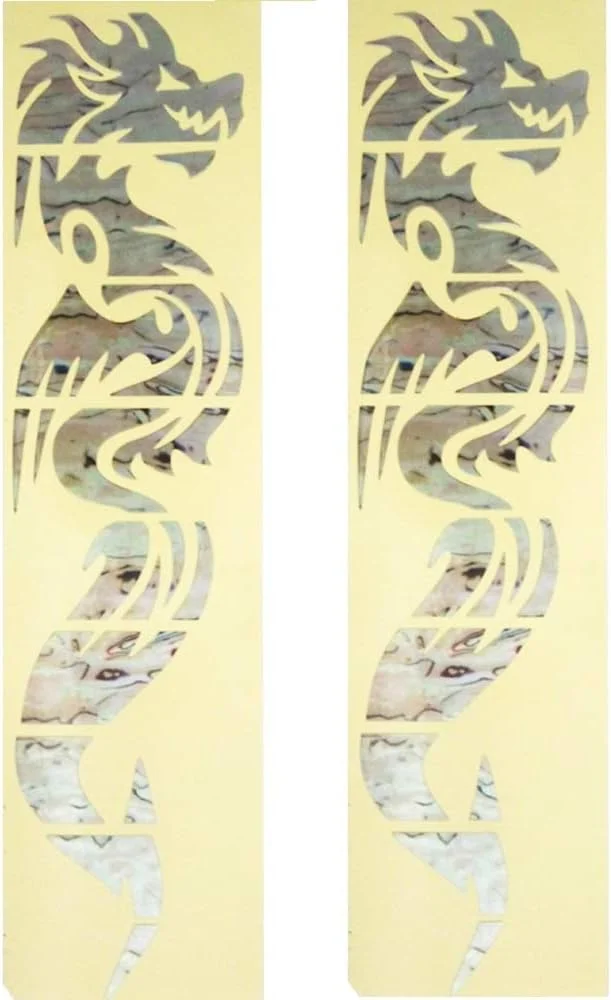برچسب تزئینی گیتار آکوستیک الکتریکی طرح اژدها، برچسب نشانگر فرت بورد گیتار