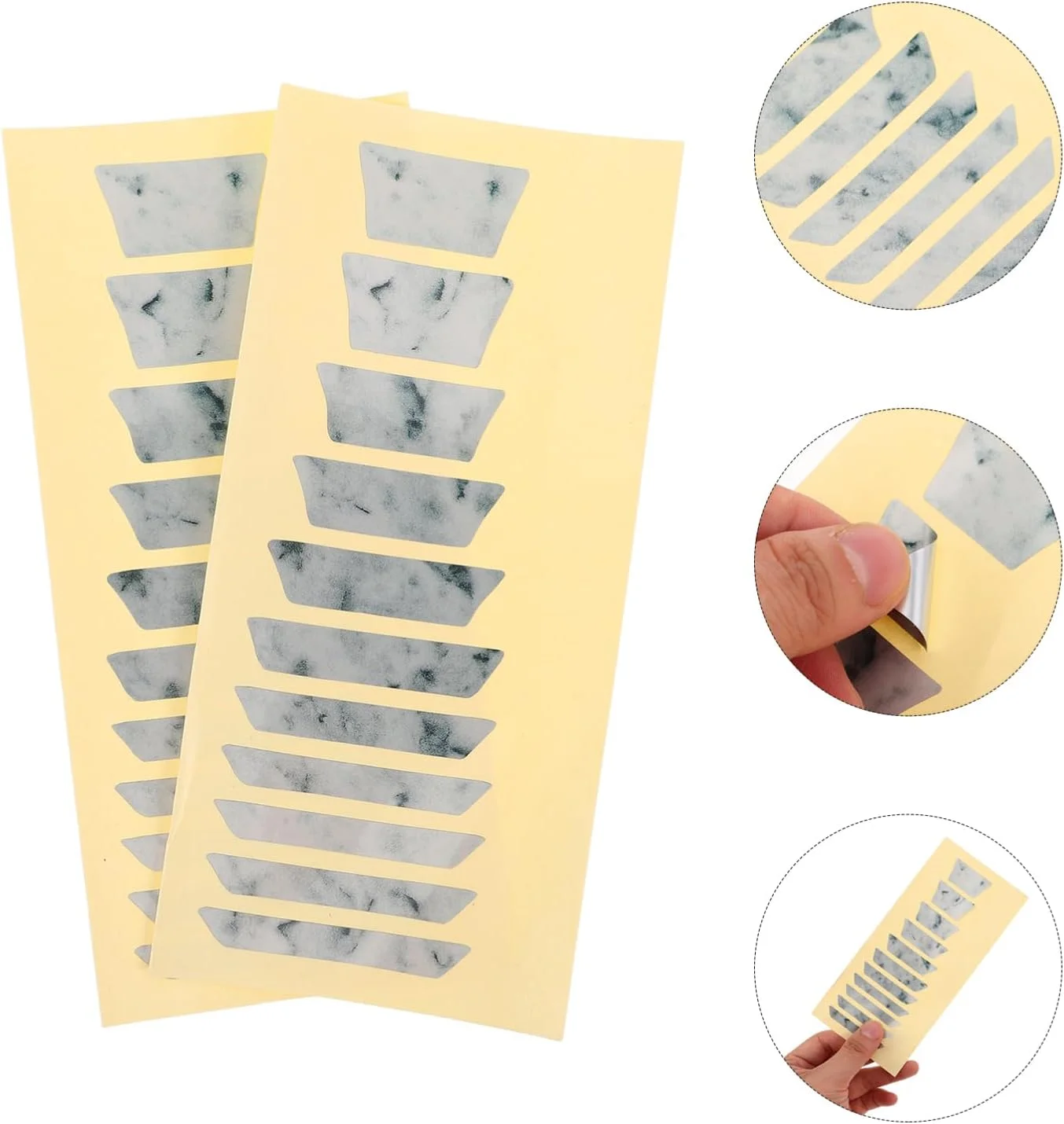 برچسب های فرت بورد گیتار SUPVOX، 2 عدد: برچسب و نشانگر فرت بورد گیتار الکتریک برای مبتدیان، لوازم جانبی گیتار آکوستیک و الکتریک، PVC چند رنگ، 15x7 سانتی متر