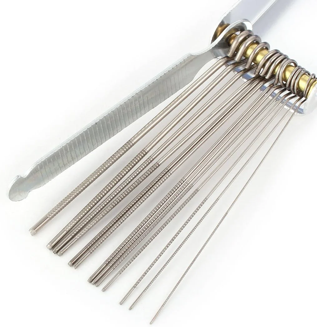 سوهان سنباده ای خرک و شیطانک گیتار آکوستیک و الکتریک به همراه 13 سایز مختلف