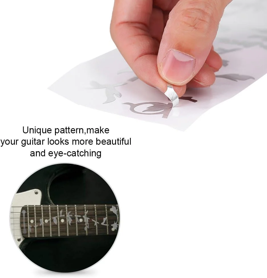 برچسب گیتار، برچسب های نشانگر فرت بورد گیتار برای تزئین فرت بورد گیتار آکوستیک/الکتریک طرح درخت زندگی