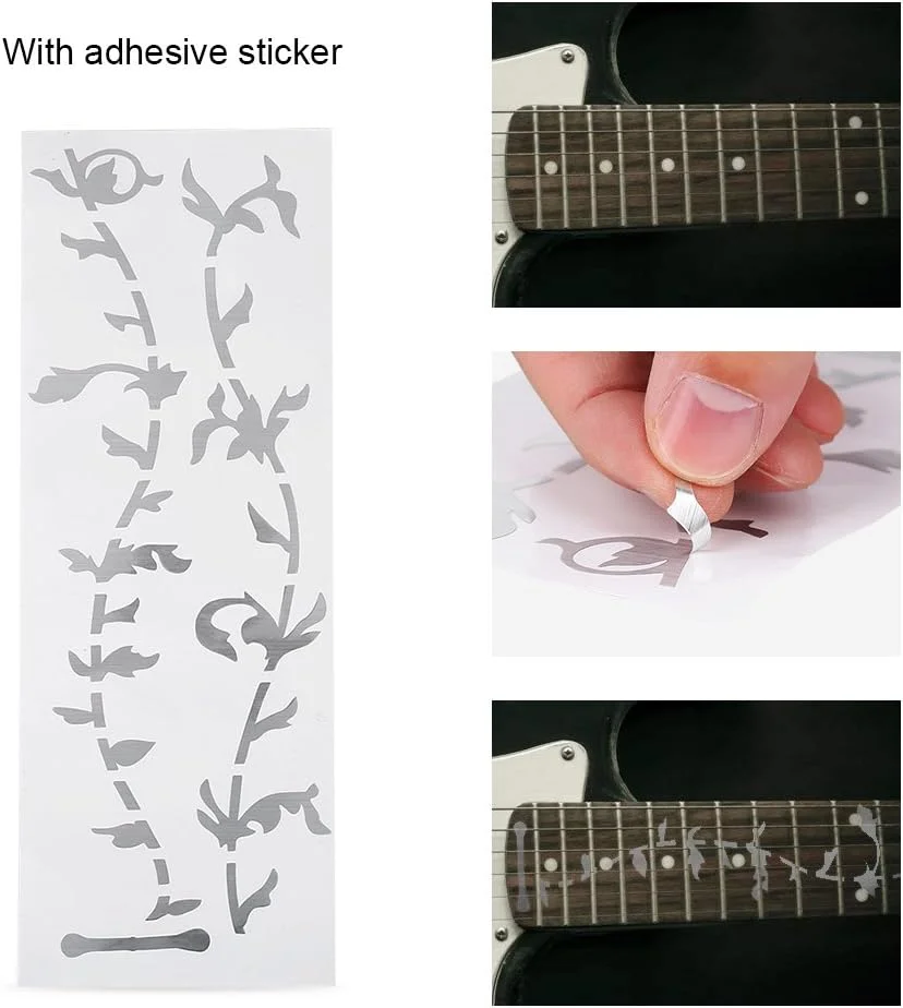 برچسب گیتار، برچسب های نشانگر فرت بورد گیتار برای تزئین فرت بورد گیتار آکوستیک/الکتریک طرح درخت زندگی