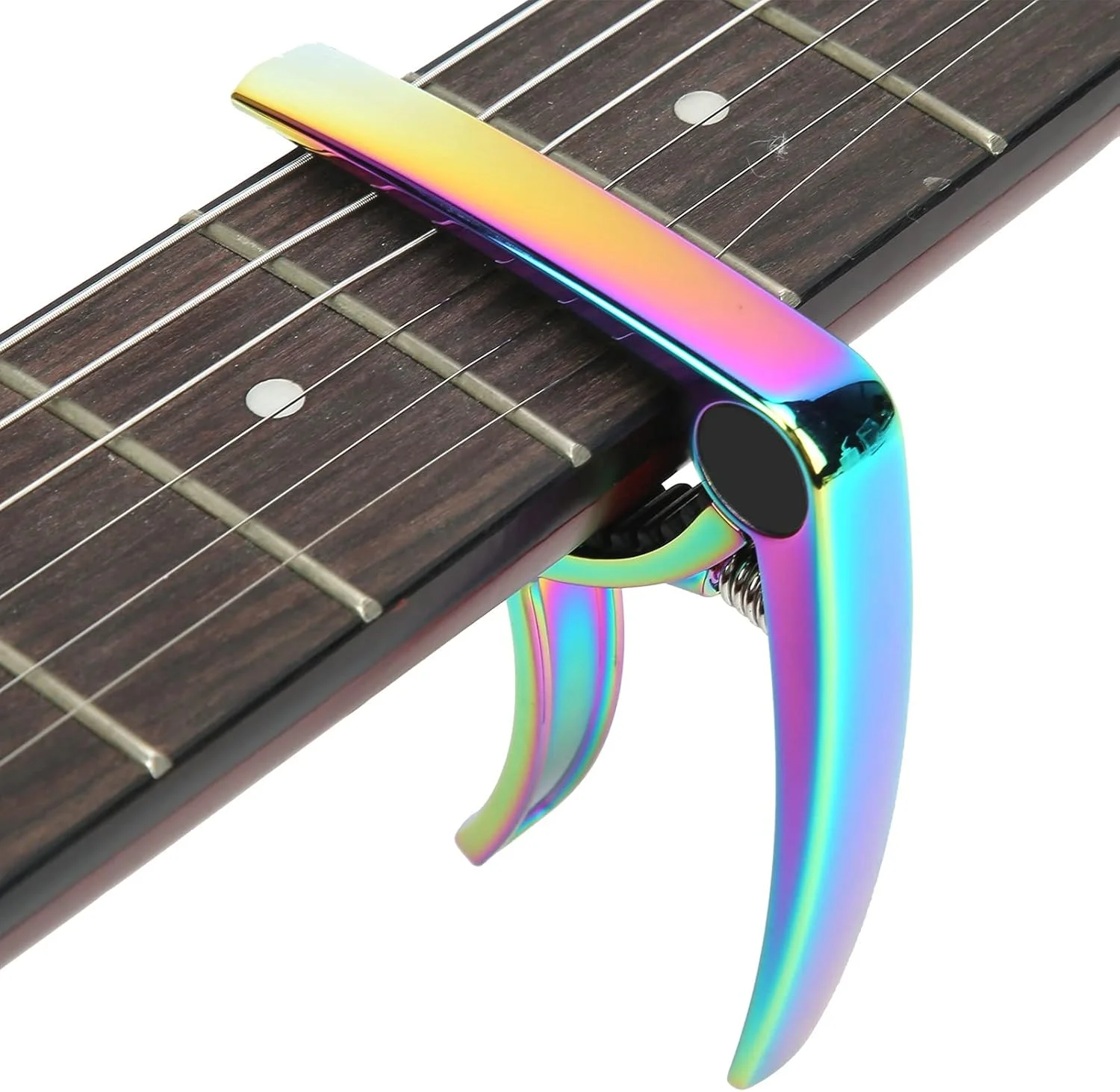 گیتار 6 سیم آلیاژ روی رنگی با قابلیت تعویض سریع، لوازم جانبی گیتار برای گیتار الکتریک، کلاسیک، آکوستیک و یوکللی