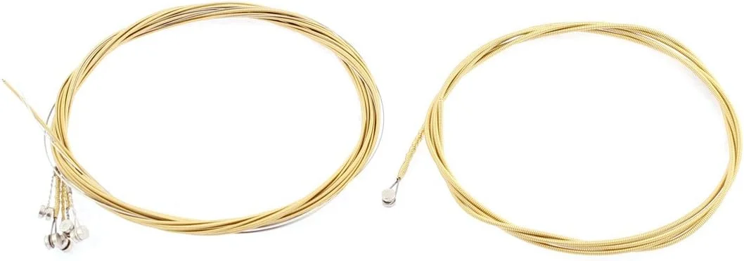 مجموعه سیم های جایگزین فولادی گیتار آکوستیک الکتریک باس مبتدی 6 در 1