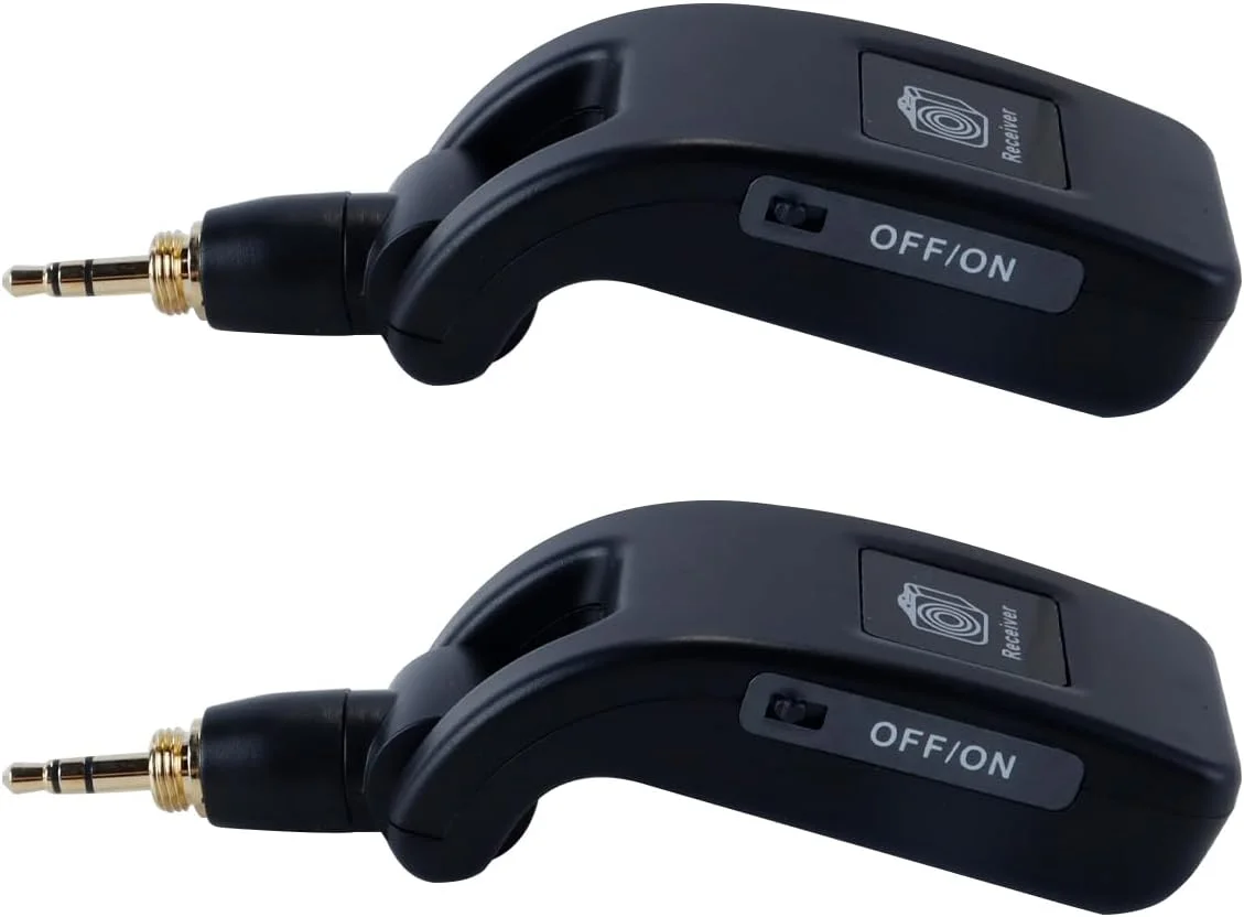 کیت سیستم بی سیم گیتار 2.4G، فرستنده و گیرنده بی سیم، چرخش 220 درجه قابل شارژ، اتصال و پخش برای گیتارهای الکتریک/آکوستیک، باس و ویولن