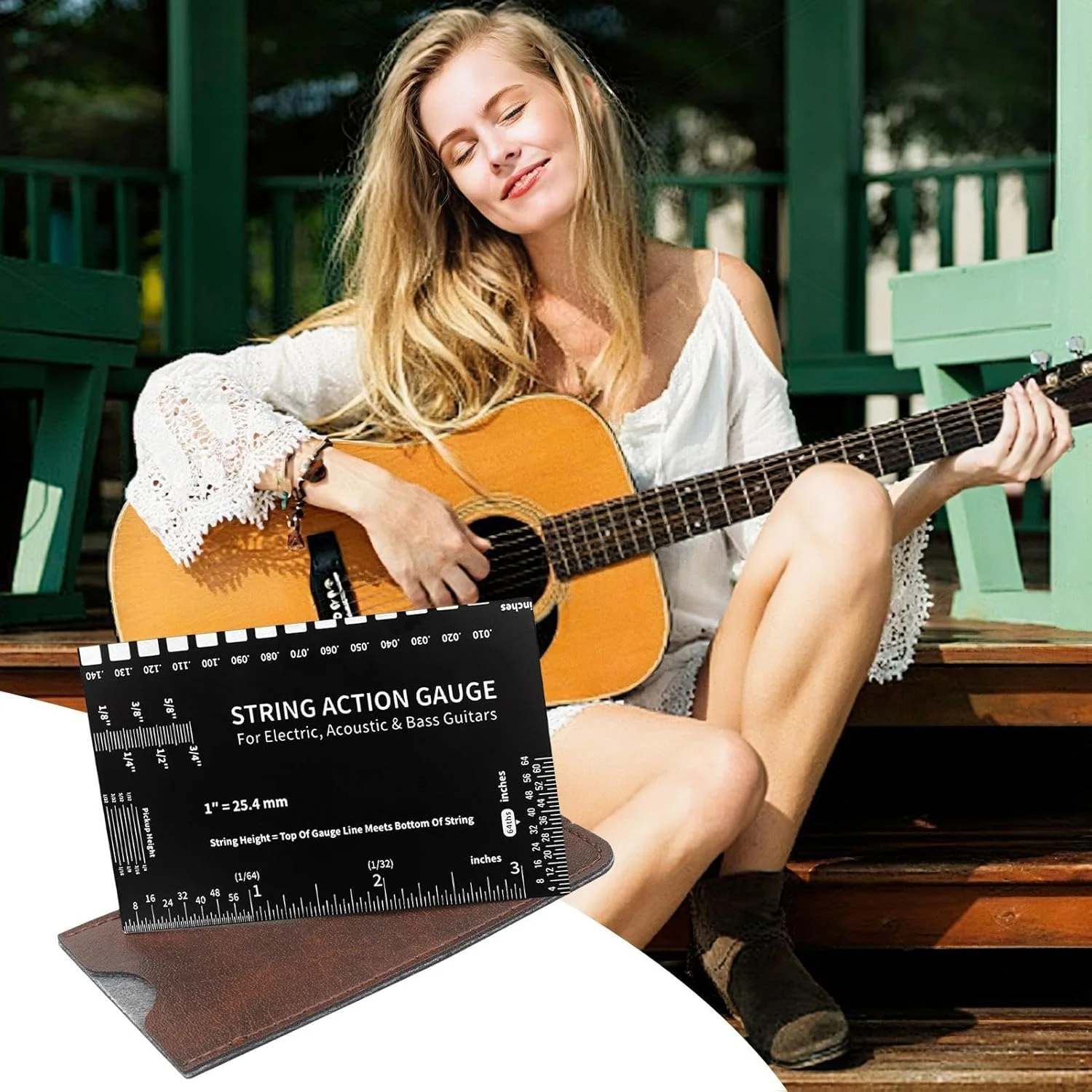 ابزار اندازه گیری اکشن گیتار | کیت تنظیم گیتار، ابزار قابل حمل برای تنظیم اکشن سیم گیتار برای متخصصان گیتار الکتریک آکوستیک، مناسب فضای باز، منزل و مسافرت ابزار اندازه گیری اکشن گیتار | کیت تنظیم گیتار، ابزار قابل حمل برای تنظیم اکشن سیم گیتار برای متخصصان گیتار الکتریک آکوستیک، مناسب فضای باز، منزل و مسافرت