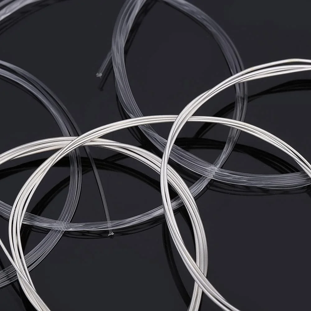 سیم گیتار کلاسیک اونا، شش سیم نایلونی با روکش نقره ای، فوق العاده سبک، مناسب برای گیتار آکوستیک، ابزار موسیقی