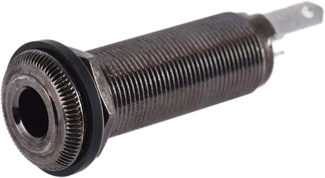 جک خروجی گیتار آکوستیک الکتریک OUNA، پین انتهایی 6.35 میلی متری 1/4 اینچی، خروجی مونو، جنس مس