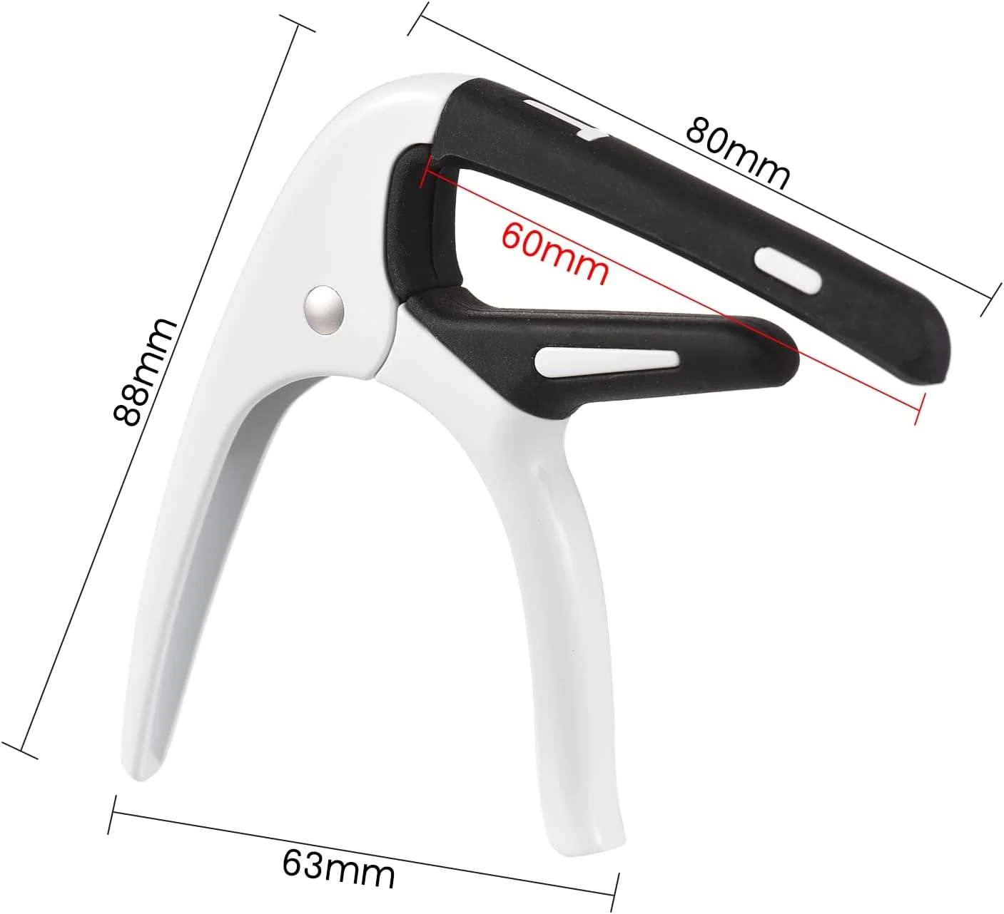 تغییر دهنده تُن گیتار OUNA، کاپو گیتار آلیاژ روی قابل حمل حرفه ای با پیک گیتار برای گیتارهای آکوستیک الکتریک، یوکللی، ماندولین