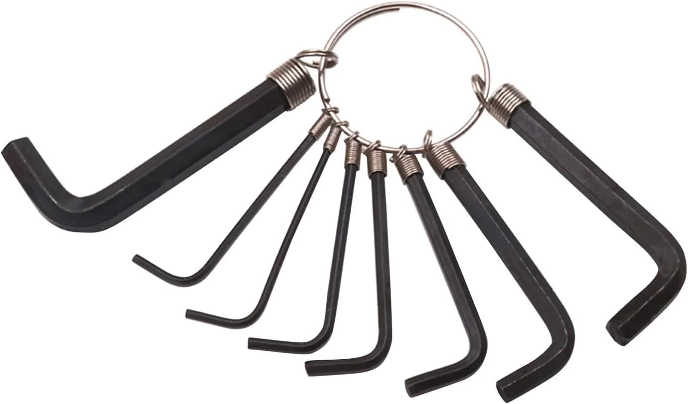 مجموعه آچار آلن گیتار، شش ضلعی، مناسب برای سازندگان گیتار، تنظیم خرک، دسته گیتار آکوستیک و الکتریک، فولاد کربنی مقاوم در برابر سایش، مناسب برای گیتارهای الکتریکی و بیس