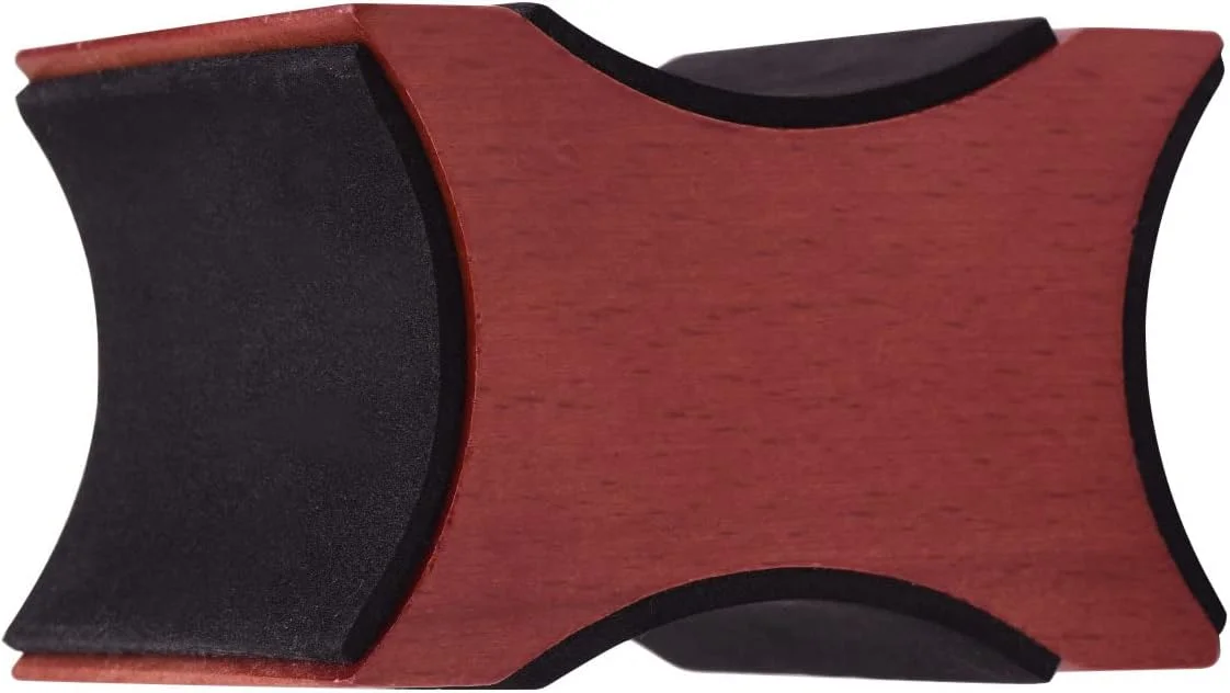 نگهدارنده گردن گیتار، بالشتک نگهدارنده گردن گیتار جنس چوب ماهون، ابزار لوتیر با 2 ارتفاع قابل استفاده برای گیتار الکتریک، آکوستیک، گیتار باس و ماندولین