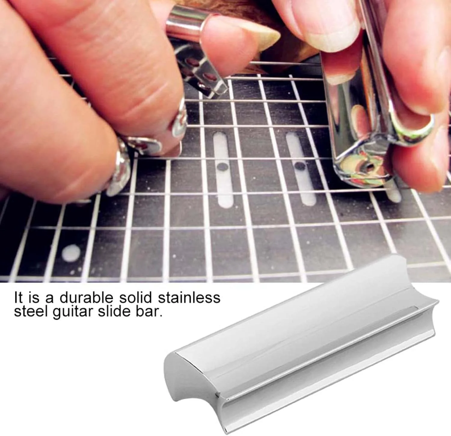 میله لغزنده گیتار، میله تُن لغزنده گیتار استیل ضد زنگ، لوازم جانبی گیتار الکتریک برای گیتار الکتریک، گیتار آکوستیک، گیتار باس