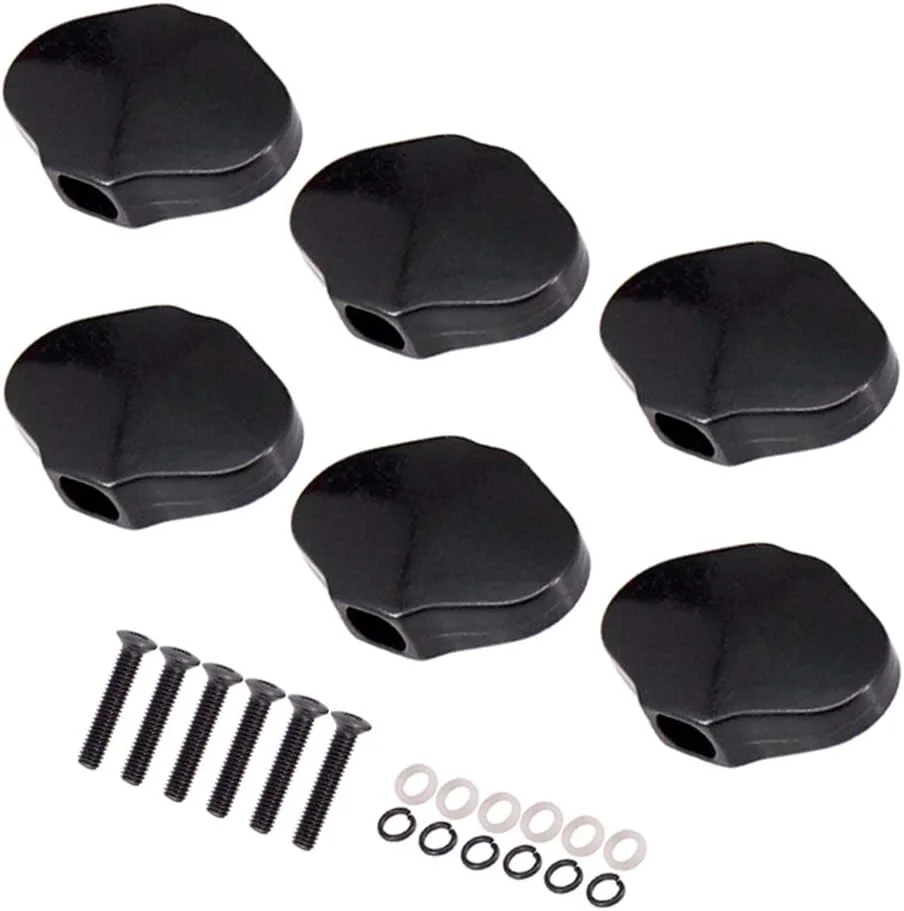 6 عدد دستگیره کوک گیتار آلیاژ روی، کلیدهای کوک، گوشی های ماشین با کیت پیچ برای گیتارهای آکوستیک الکتریک فولک