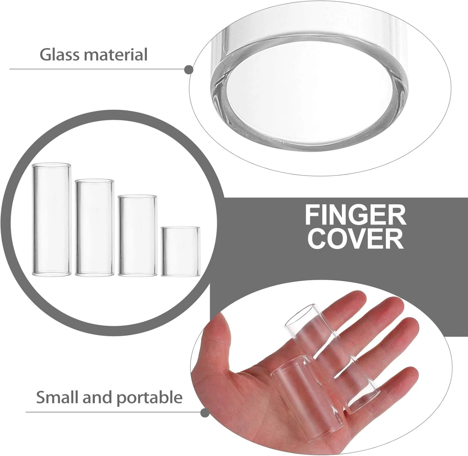 ۴ عدد اسلاید گیتار شیشه ای و استیل ضد زنگ برای گیتار الکتریک آکوستیک و گیتار باس ۴ عدد اسلاید گیتار شیشه ای و استیل ضد زنگ برای گیتار الکتریک آکوستیک و گیتار باس