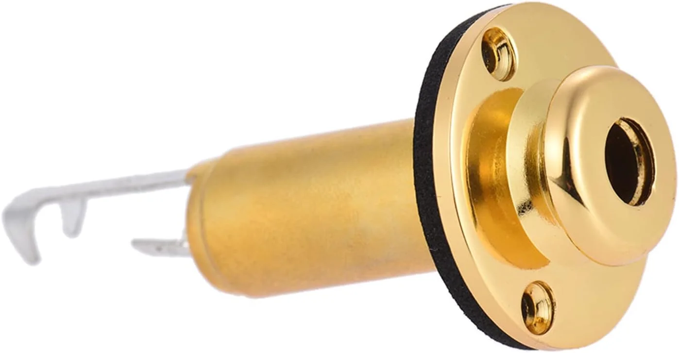 فیش خروجی آمپلی فایر گیتار آکوستیک الکتریک Fawoonu، جنس مس با پیچ، سایز 6.35mm (1/4 اینچ)، لوازم جانبی و قطعات گیتار