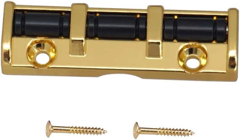 سردسته غلتکی گیتار 6 سیم Fawoonu 43 میلی متری با 3 غلتک و پیچ برای گیتار آکوستیک الکتریک فولک، نصب آسان، آلیاژ روی، سردسته غلتکی آهنی، لوازم جانبی گیتار